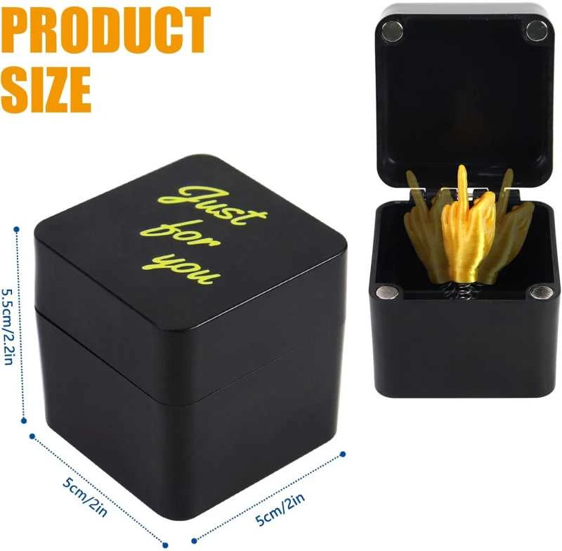 Pop-Up "Middle Finger" Gift Box – Funny Surprise Box with a Pop-Up Middle Finger