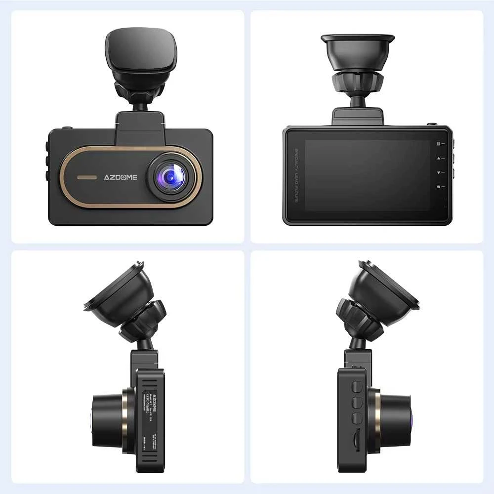 AZDOME M27 DVR 2K raiška, GPS, WIFI, 3 colių IPS ekranas, automobilių įrašymo įrenginys, 24 val. parkavimo stebėjimas