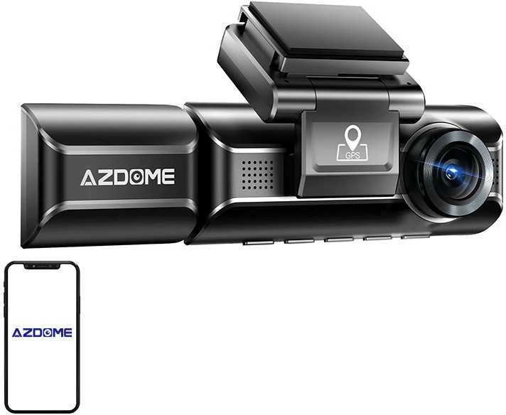 AZDOME M550 3CH 4K vaizdo registratorius – maksimalus saugumas su 3 kameromis ir naktiniu matymu