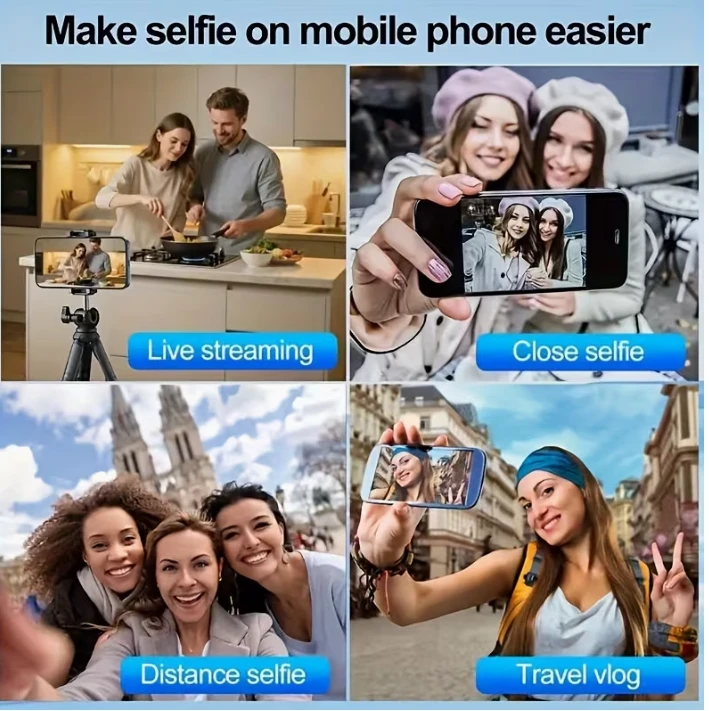 Belaidis magnetinis Vlog ekranas telefonui su garsiakalbiu – profesionali asmenukių ir tiesioginių transliacijų sistema