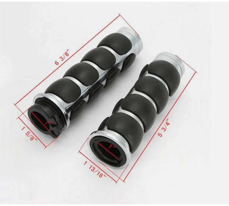Chromuotos motociklo 1 colio 25mm vairo rankenos, skirtos Harley Davidson Road King Classic