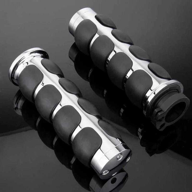 Chromuotos motociklo 1 colio 25mm vairo rankenos, skirtos Harley Davidson Road King Classic