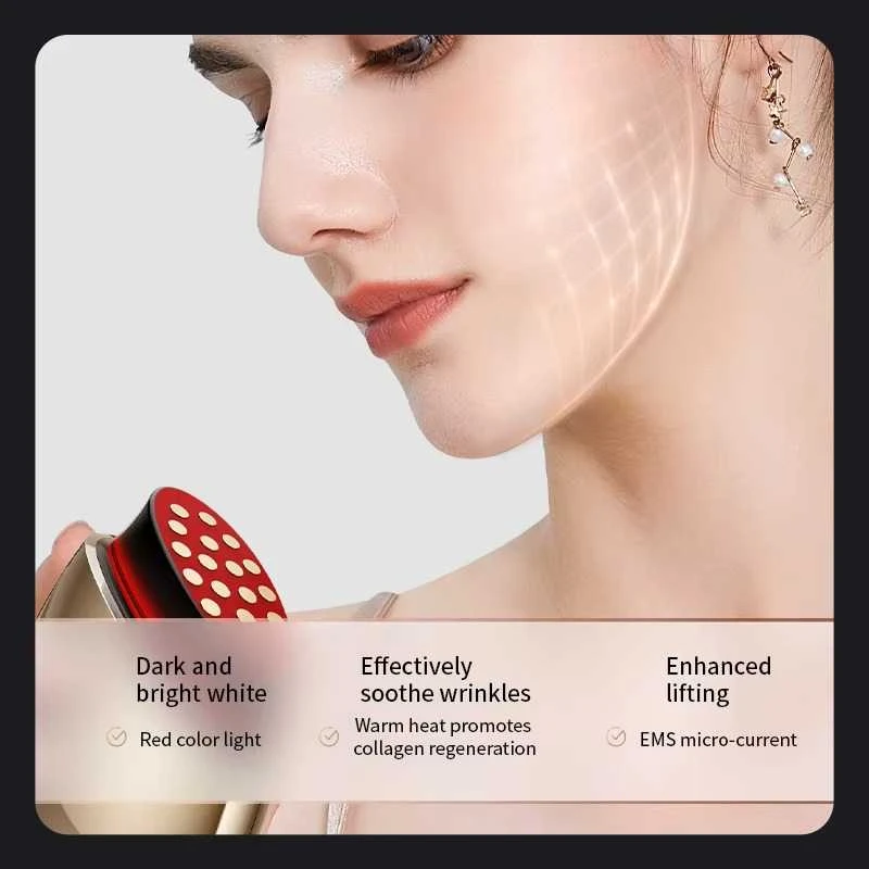 Collagen RF Veido masažuoklis su raudona šviesa – stangrinantis & anti-senėjimo prietaisas