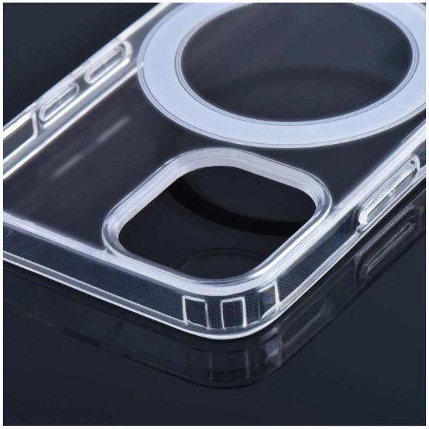 Oem CLEAR MAG COVER dėklas suderinamas su MagSafe skirtas Samsung Galaxy S24 skaidrus