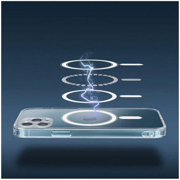 Oem CLEAR MAG COVER dėklas suderinamas su MagSafe skirtas Samsung Galaxy S24 skaidrus