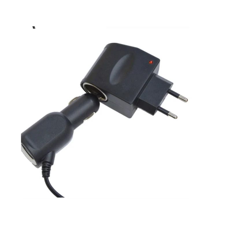220V į 12V automobilinį lizdą keitiklis (EU Plug) – naudokite automobilinius įrenginius namuose aprašymas - Prekės nuotrauka