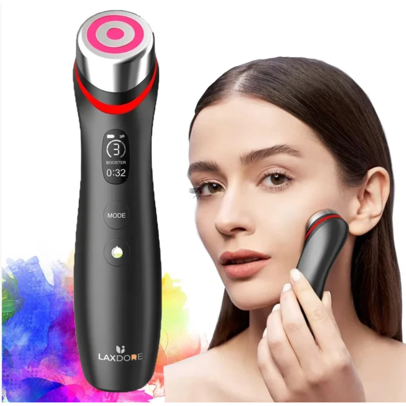6 in 1 Ager Booster Pro – pažangi veido odos terapijos sistema su LED ir oro impulsų technologija aprašymas - Prekės nuotrauka