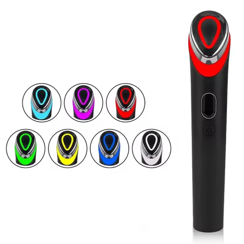 7 Colors Age-R Booster Pro – EMS mikro­srovių veido masažuoklis su 7 spalvų LED terapija jaunatviškai odai aprašymas - Prekės nuotrauka