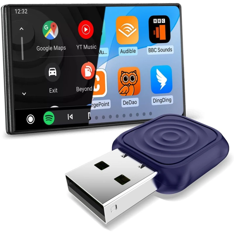 CarlinKit 5.0 Mini Ultra belaidis CarPlay ir Android Auto adapteris aprašymas - Prekės nuotrauka