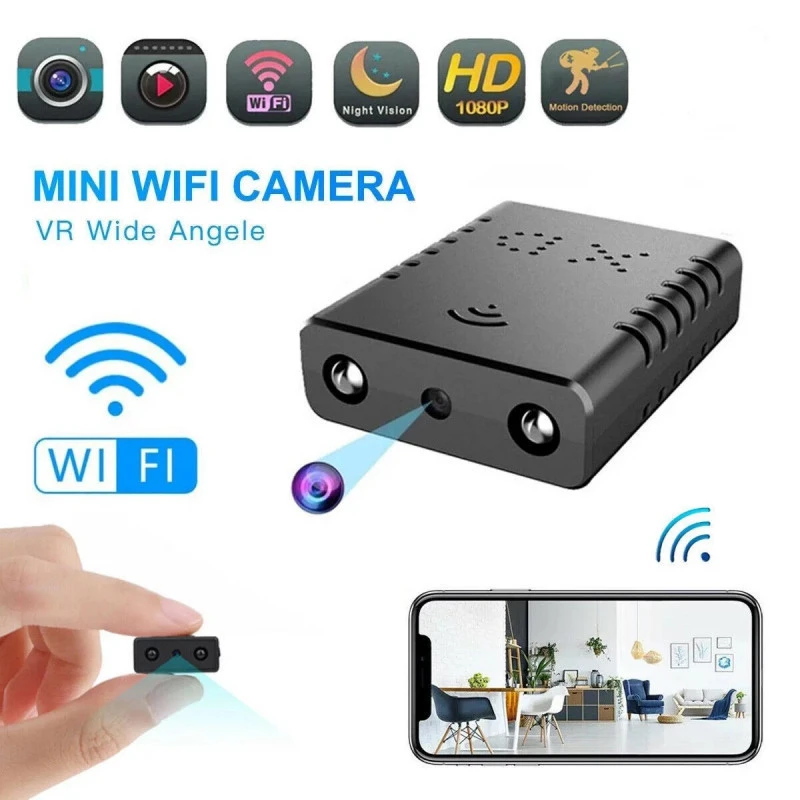 Mažiausia WiFi šnipinėjimo, slapta kamera HD1080P – nuotolinis stebėjimas aprašymas - Prekės nuotrauka