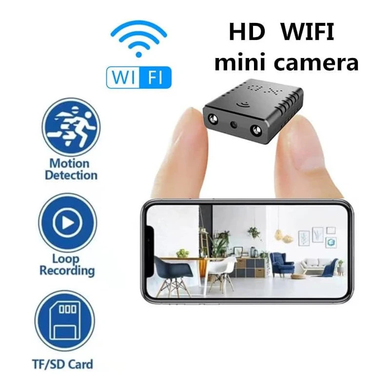 Mažiausia WiFi šnipinėjimo, slapta kamera HD1080P – nuotolinis stebėjimas aprašymas - Prekės nuotrauka
