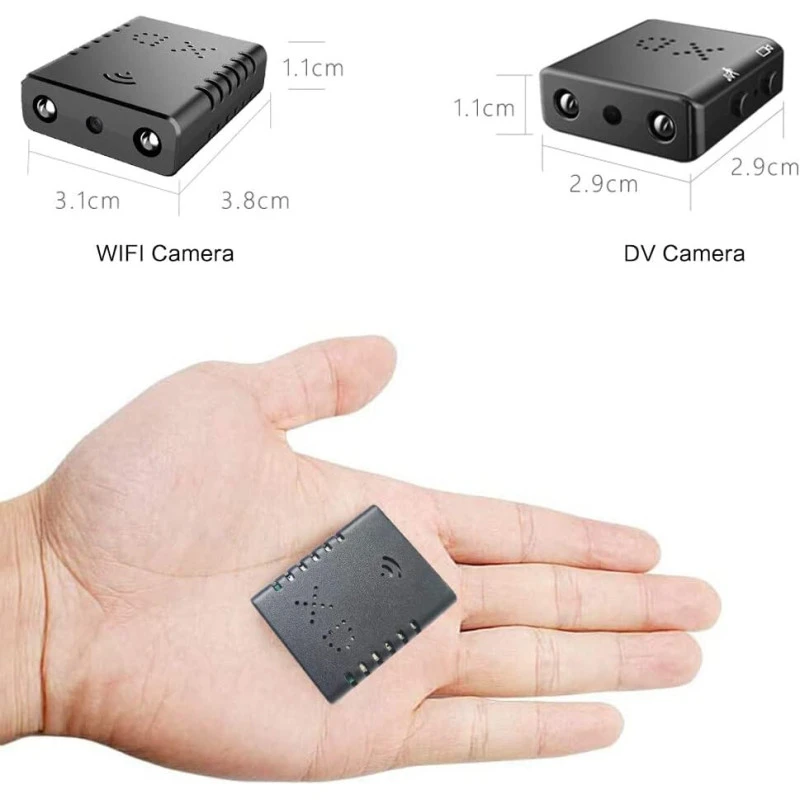 Mažiausia WiFi šnipinėjimo, slapta kamera HD1080P – nuotolinis stebėjimas aprašymas - Prekės nuotrauka