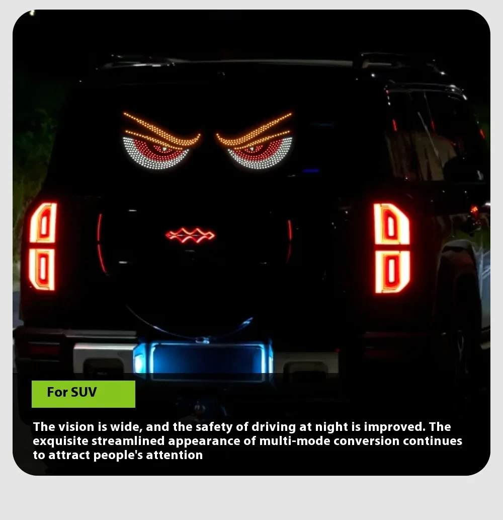 Mirksintis VELNIO AKYS LED skydelis automobiliams, sunkvežimiams, sedanams, visureigių priekinio stiklo langams aprašymas - Prekės nuotrauka