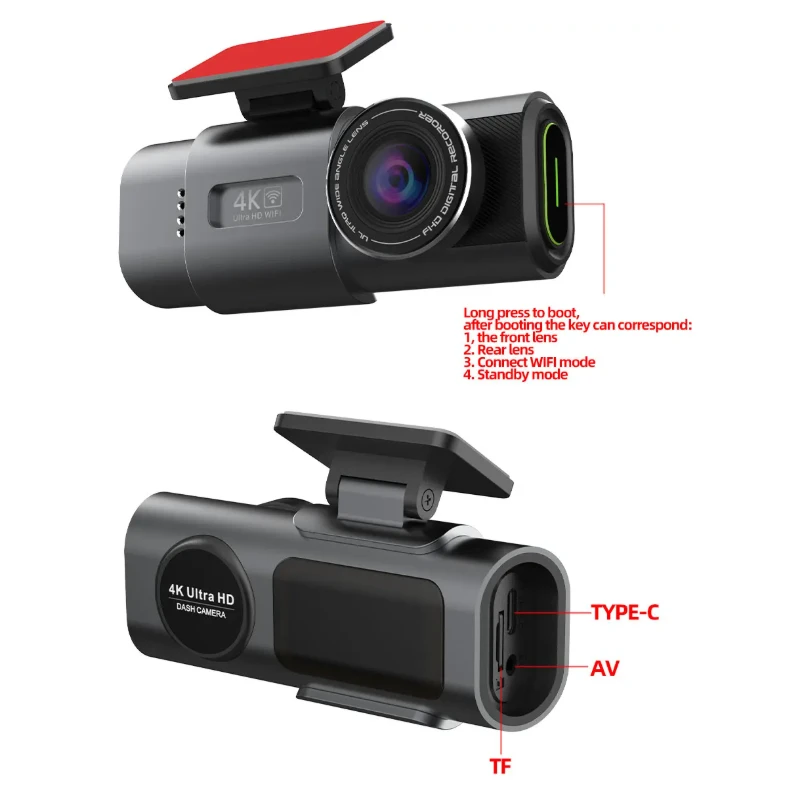 VOLTAIC 4K UHD Automobilio Vaizdo Registratorius su Wi-Fi, GPS ir Naktiniu Matymu – Išmanus Dash Cam jūsų saugumui aprašymas - Prekės nuotrauka