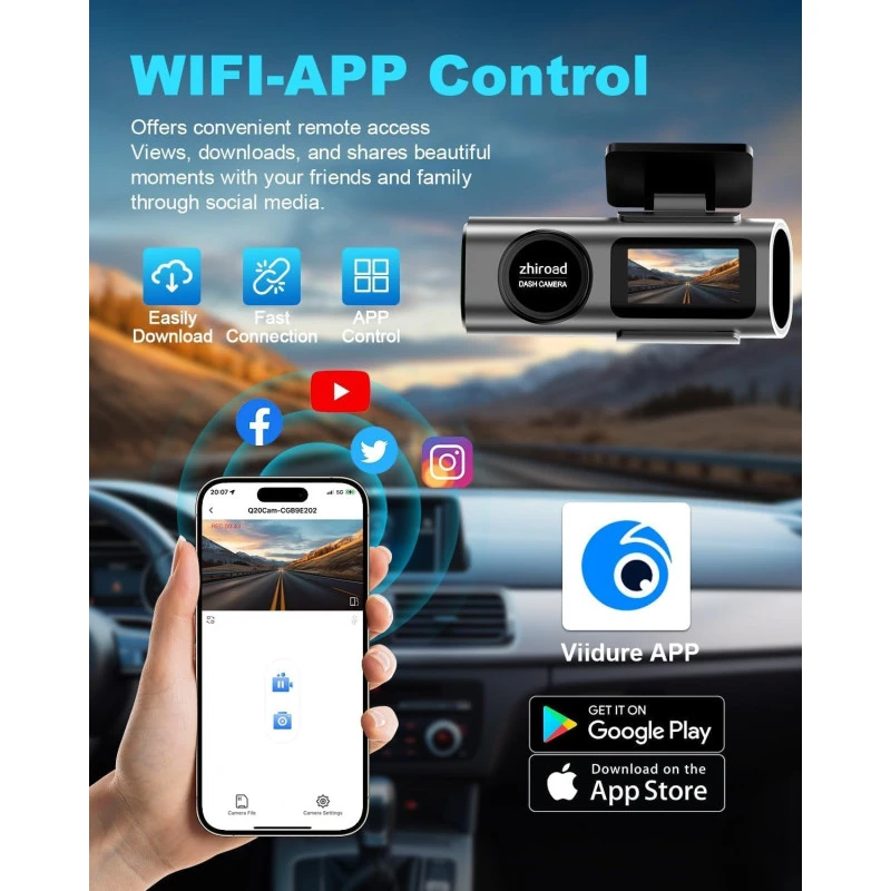 VOLTAIC 4K UHD Automobilio Vaizdo Registratorius su Wi-Fi, GPS ir Naktiniu Matymu – Išmanus Dash Cam jūsų saugumui aprašymas - Prekės nuotrauka