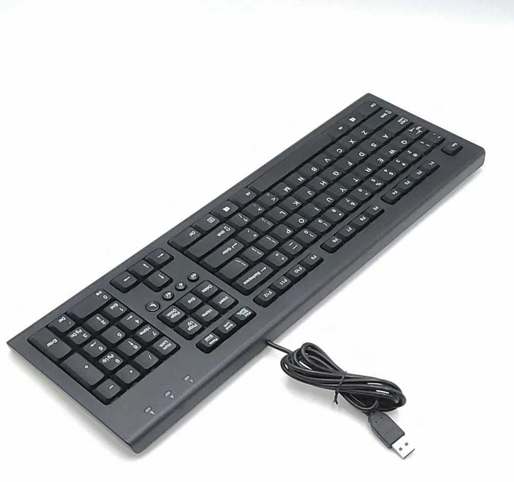HP Business klaviatūra su USB jungtimi SK-2086 DE + DOVANA Lietuviškų raidžių lipdukai