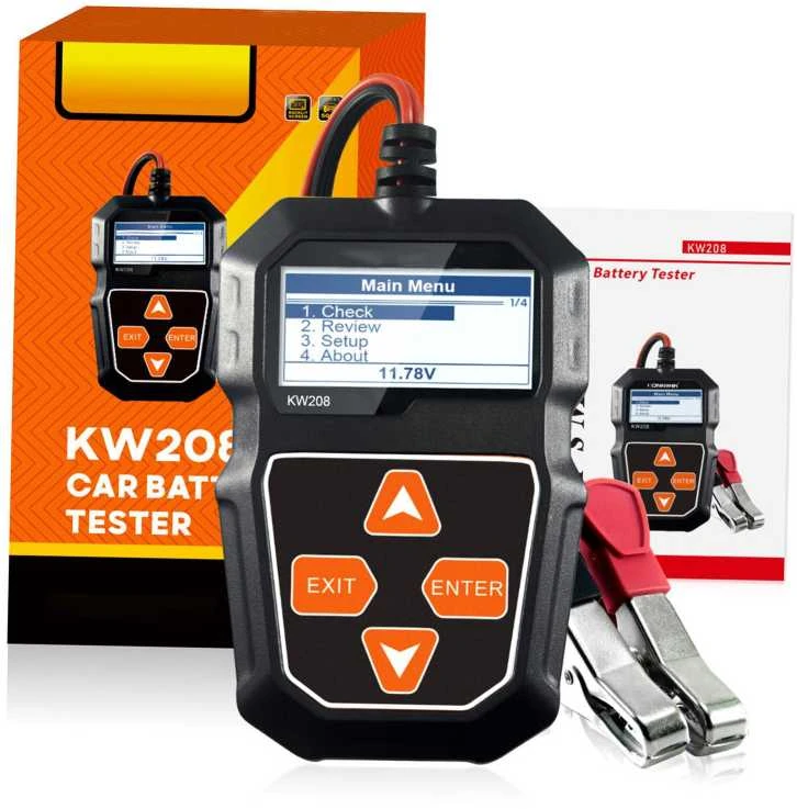 KONNWEI KW208 12V automobilio akumuliatoriaus apkrovos testeris