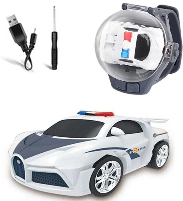 Laikrodžiu valdomas RC automobilis (Baltas)