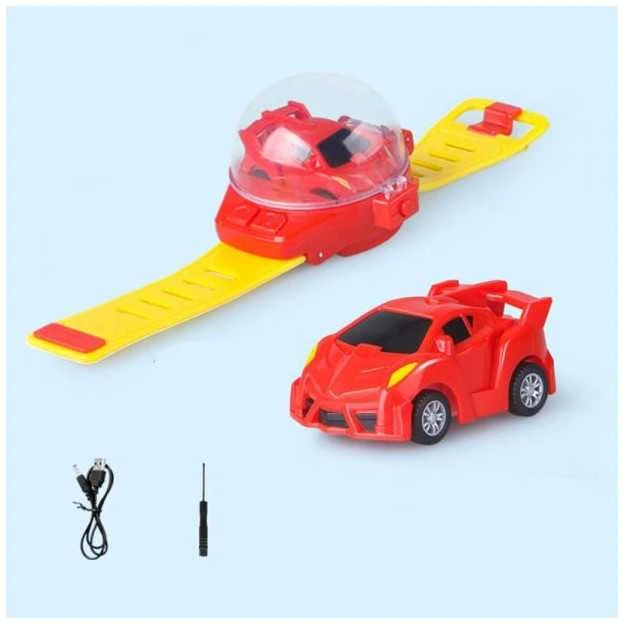 Laikrodžiu valdomas RC automobilis (Raudonas)