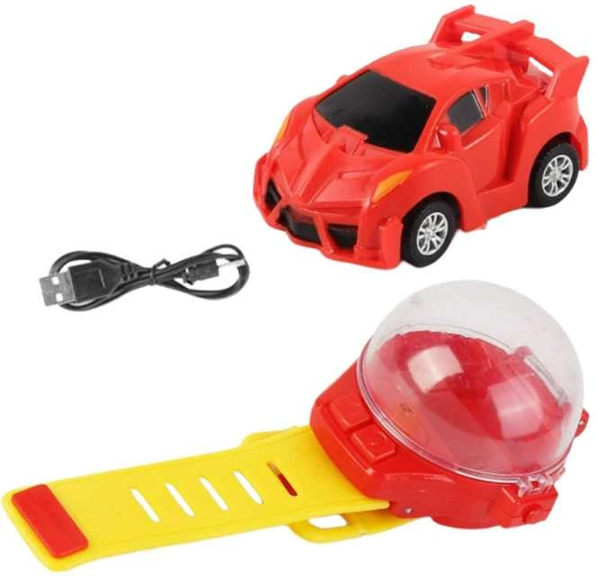 Laikrodžiu valdomas RC automobilis (Raudonas)