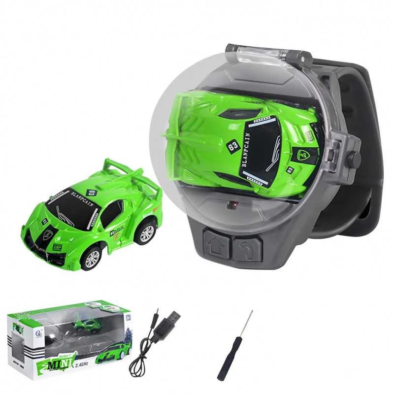Laikrodžiu valdomas RC automobilis (Žalias)