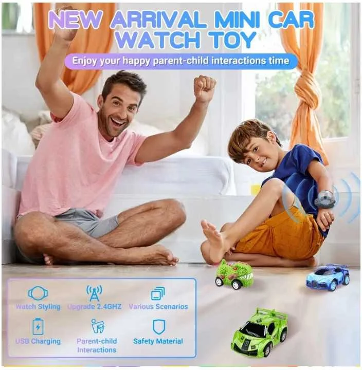 Laikrodžiu valdomas RC automobilis (Žalias)