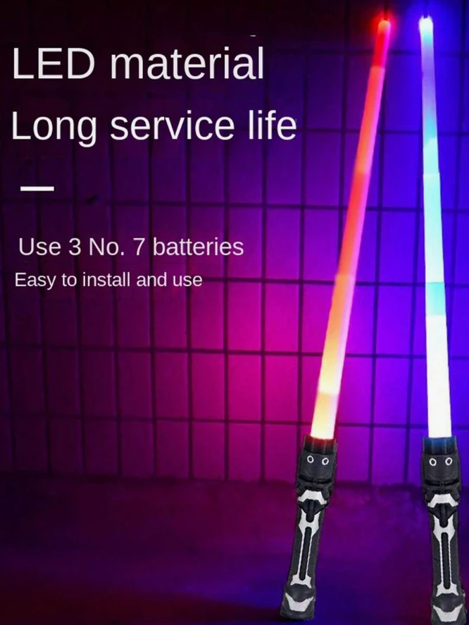 LED Šviesos Kardai – Spalvingas švytintis žaislas su garso ir šviesos efektais
