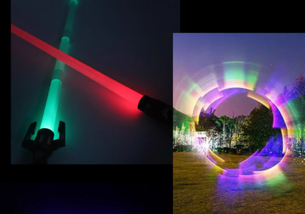 LED Šviesos Kardai – Spalvingas švytintis žaislas su garso ir šviesos efektais
