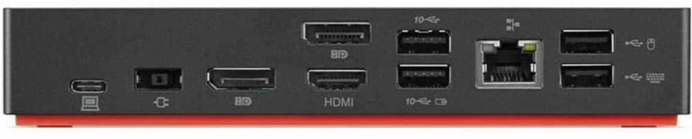 Lenovo ThinkPad USB-C dockas – galinė jungčių panelė
