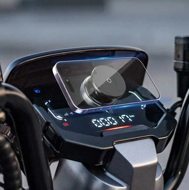 Magnetinis telefono laikiklis automobiliui – 360° reguliuojamas, sulankstomas su vakuumine pagrindo fiksacija