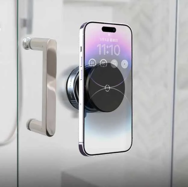Magnetinis telefono laikiklis automobiliui – 360° reguliuojamas, sulankstomas su vakuumine pagrindo fiksacija