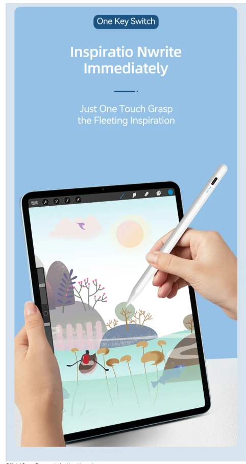 Metapen Pen pieštukas A11, skirtas „iPad“ – baltas