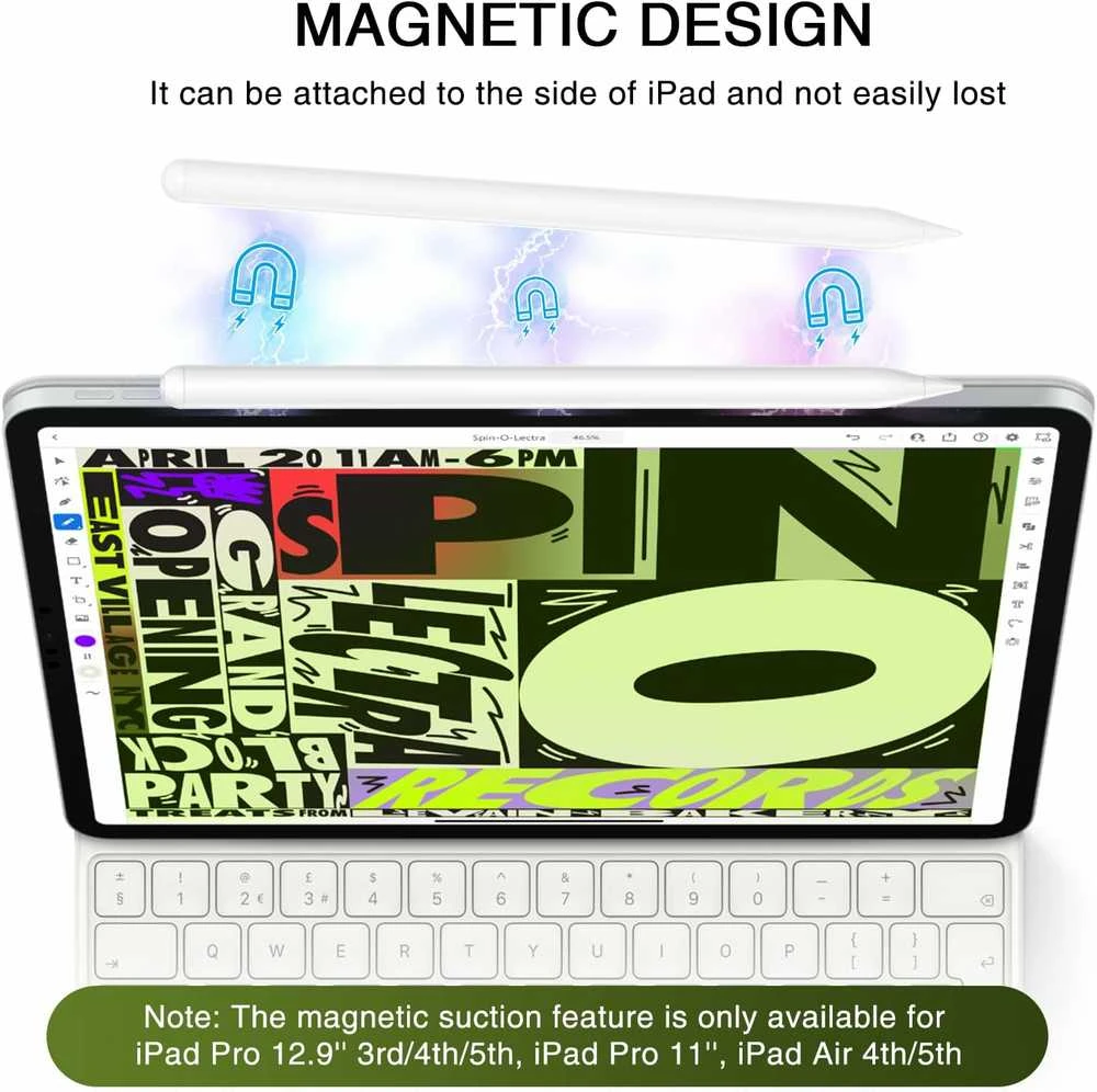 Metapen Pen pieštukas A11, skirtas „iPad“ – baltas