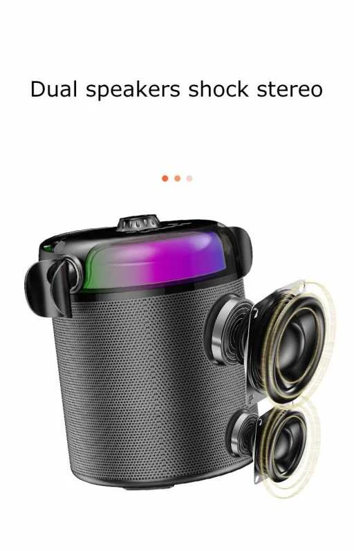 Mikroskopas KITE Bevielė bluetooth nešiojama dviejų mikrofonų karaokė su garsiakalbiu (juoda)