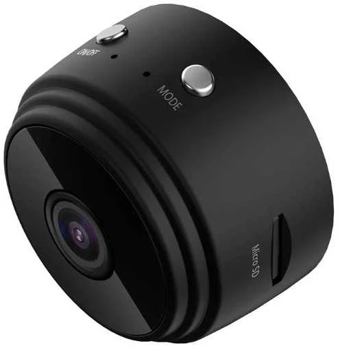 Mini Wifi IP kamera HD 1080P belaidė vidaus kamera su naktiniu pašvietimu, 90 laipsnių filmavimo kampas