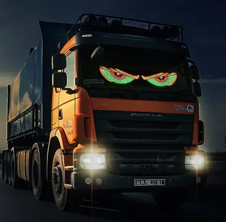 Mirksintis VELNIO AKYS LED skydelis automobiliams, sunkvežimiams, sedanams, visureigių priekinio stiklo langams