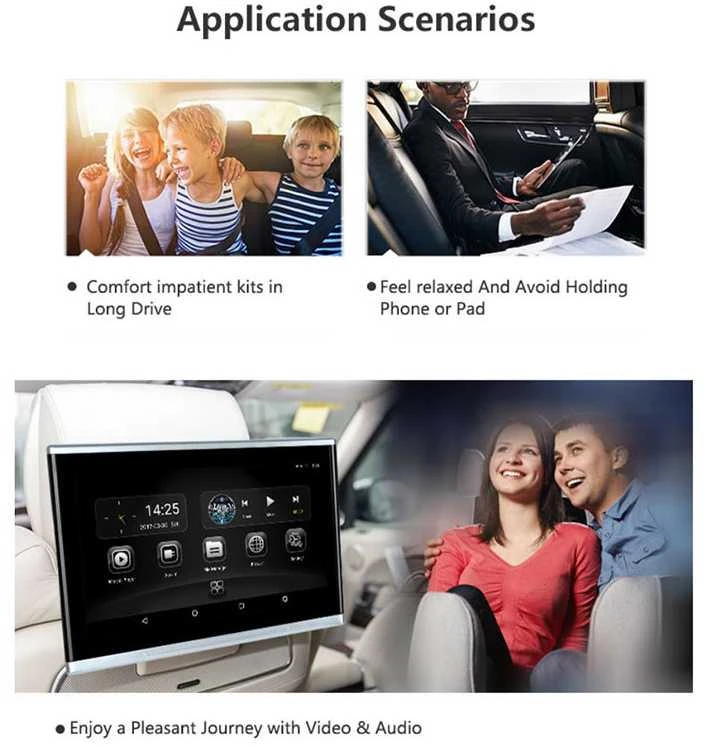 Monitorius VT-MA1210 Multimedija 12.1" Android, WIFI, BT, FM, TV, USB, TF, HDMI