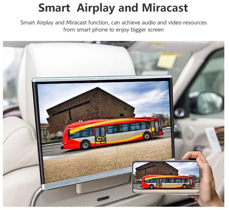 Monitorius VT-MA1210 Multimedija 12.1" Android, WIFI, BT, FM, TV, USB, TF, HDMI