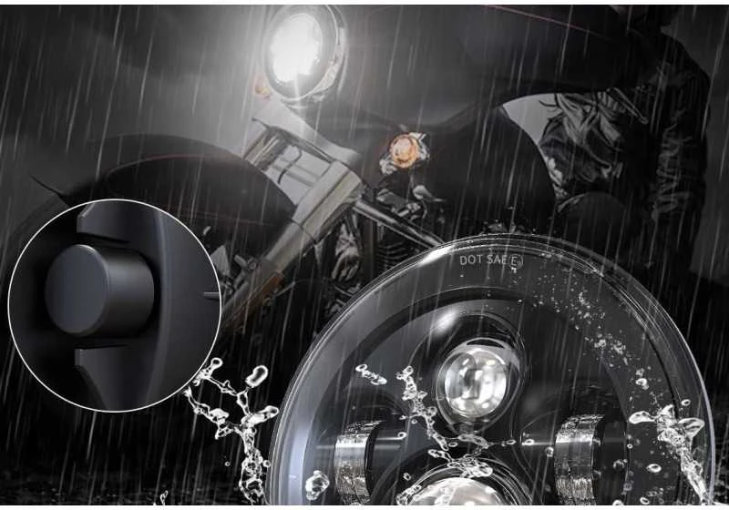 Motociklo 7 colių LED priekinis žibintas skirtas Harley Touring Road King 1994-2013 Trike 2009-2013 FLD 12-UP Softail 94-up