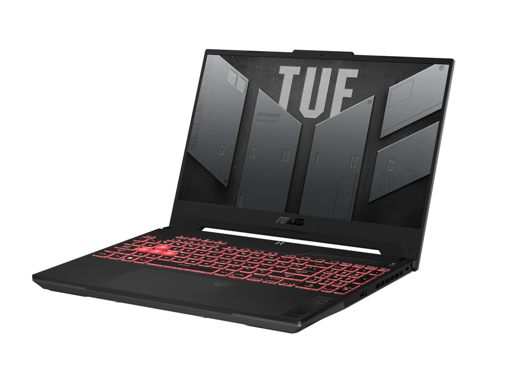 Nešiojamas kompiuteris ASUS TUF Gaming A15 FA507 - 15.6" Full HD 1920x1080 IPS 144Hz ekranas / AMD Ryzen 7 7435HS 4.5Ghz (8 branduoliai) / 16GB DDR5 4800mhz / 512GB SSD NVMe PCIe 4.0 / GF RTX 4060 8GB GDDR6 / WIFI 6 + Bluetooth 5.3 / HDMI 2.1 FRL / USB Type-C with power-display delivery / RJ45 / Dolby Atmos garso sistema / Šviečianti RGB klaviatūra / Windows 11 + DOVANA Žaidimų pelė (Pažeista pakuotė)