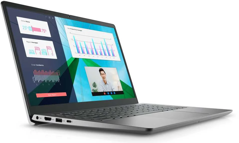 Dell Vostro 14 3430 atviras šoninis vaizdas