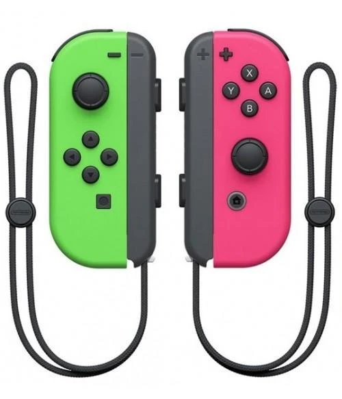 Nintendo Switch Joy Con Neon Žalias and Neon Rožinė
