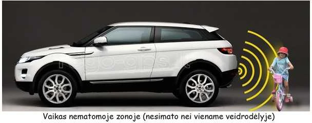 PMC-190 4.3" Parkavimo sistema veidrodyje