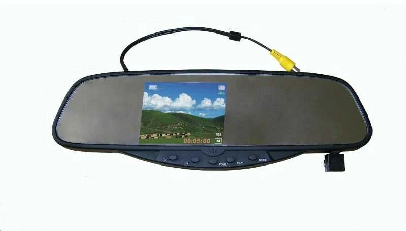 PMC-230 Parkavimo sistema veidrodyje su integruotu ekranu, DVR vaizdo registratoriumi, Bluetooth, kamera