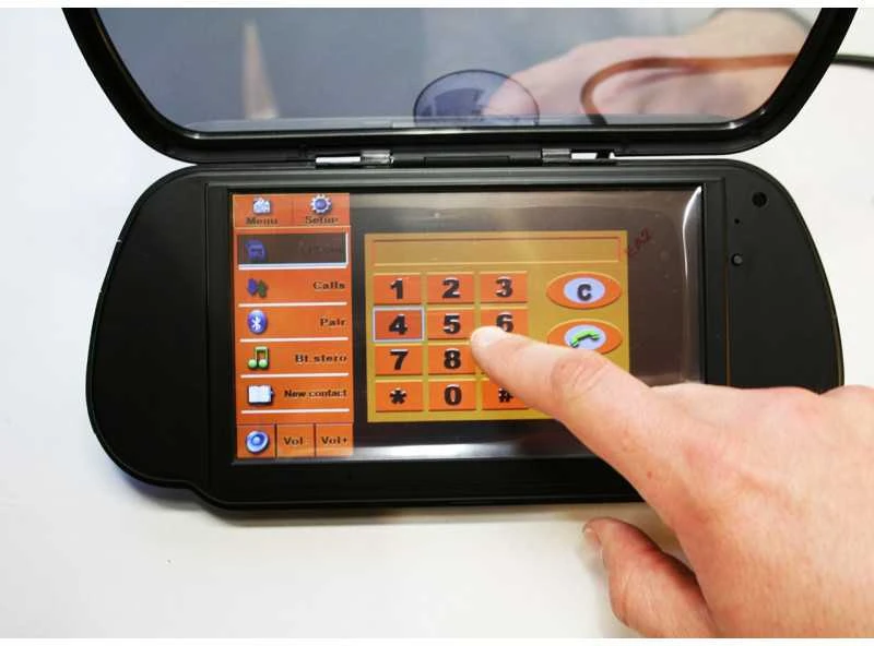PMC-310 Parkavimo sistema veidrodyje su Bluetooth, kamera
