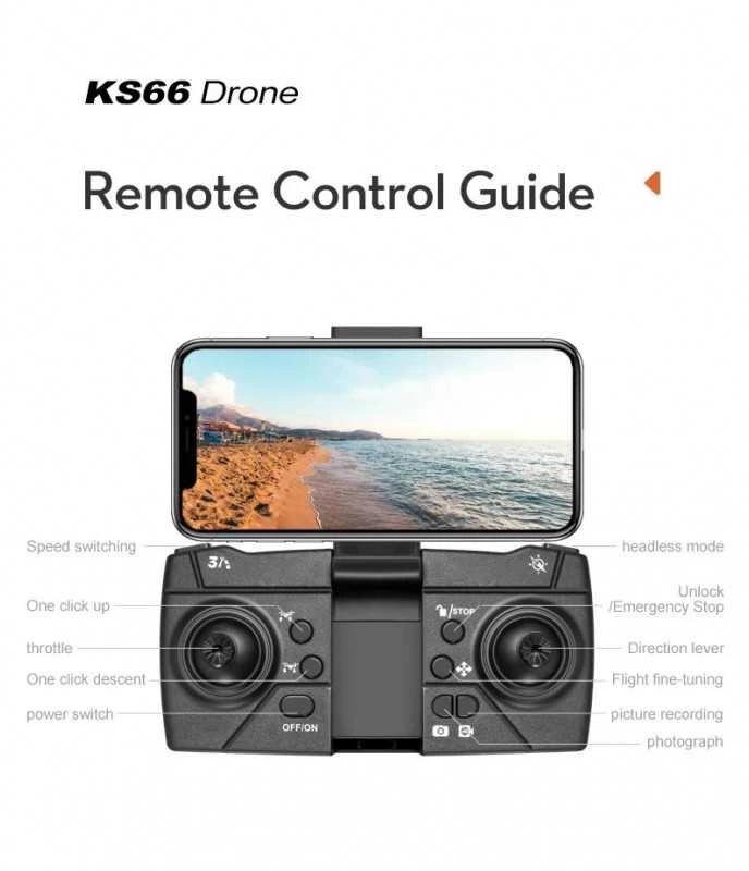 Profesionalus dronas KS66 su 8K HD kamera, 5G Wi-Fi