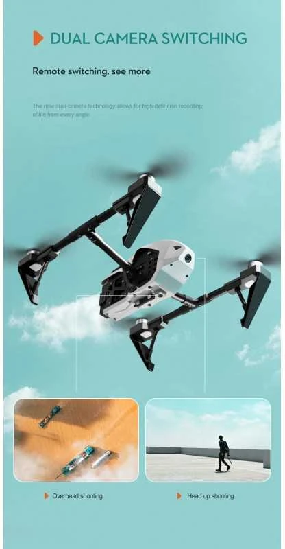 Profesionalus dronas KS66 su 8K HD kamera, 5G Wi-Fi