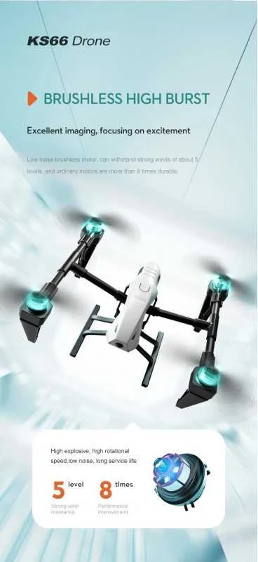 Profesionalus dronas KS66 su 8K HD kamera, 5G Wi-Fi