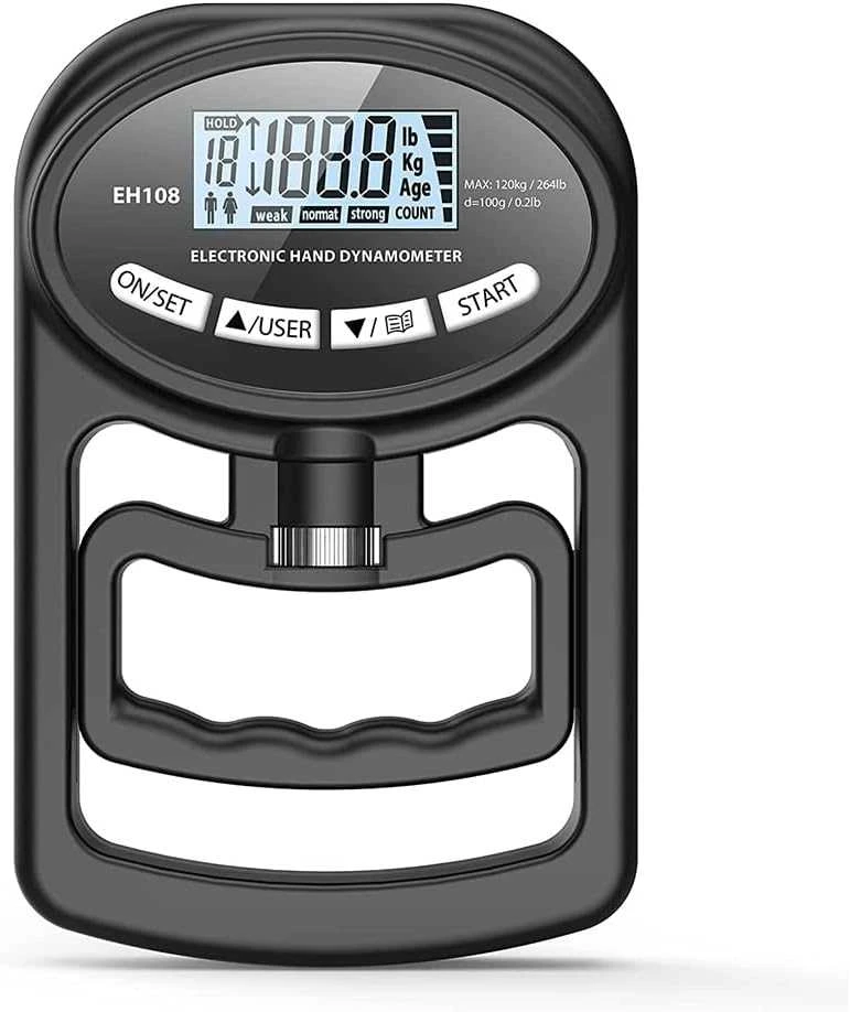 Skaitmeninis rankos jėgos matuoklis iki 120 kg – tikslus, patogus ir profesionalus sprendimas tavo progresui!