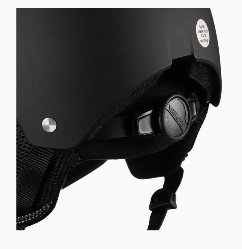 Žiemos Sporto Šalmas - Alpina Arber Visor Q Lite Juodas Matinis 54-58 cm